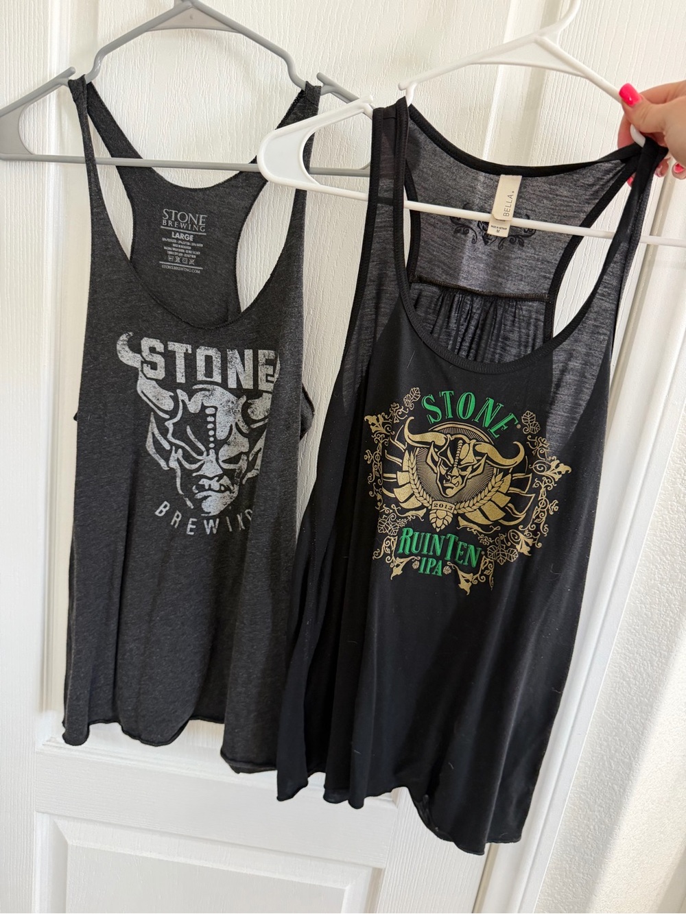 Two Women’s Stone Brewing Tanks M/L